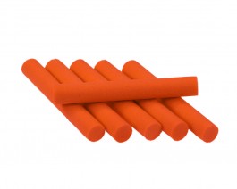 Foam Cylinders, Orange, 6 mm